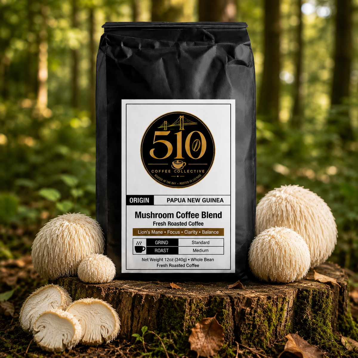 Coffee with Mushrooms Dark Roast